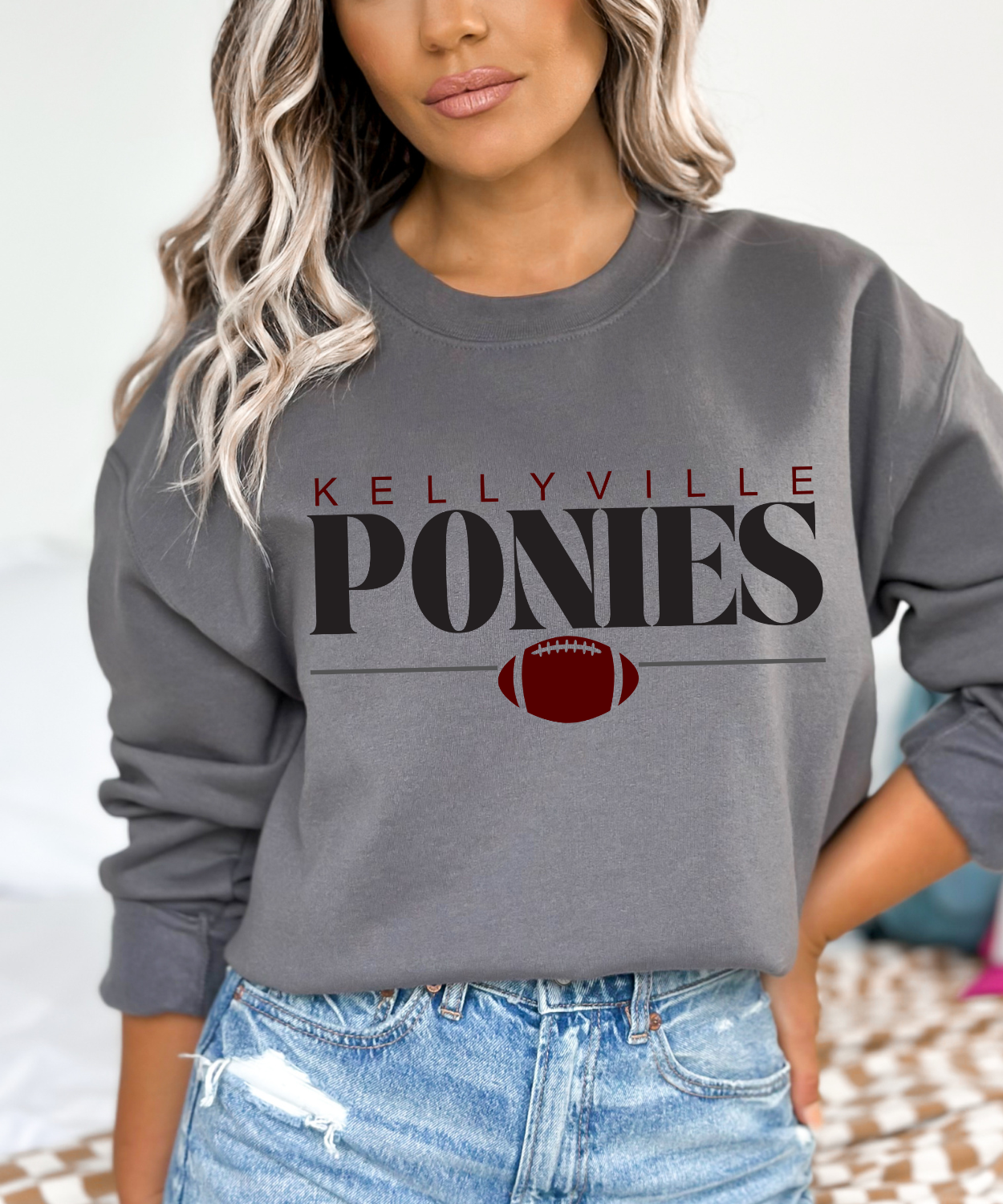 Kellyville Ponies Modern Retro Football (Gildan)