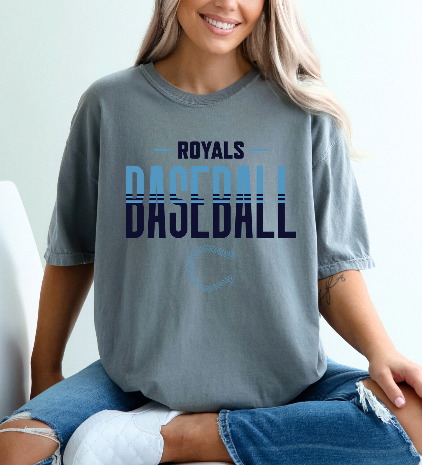 Royals Baseball Double (Comfort Colors)