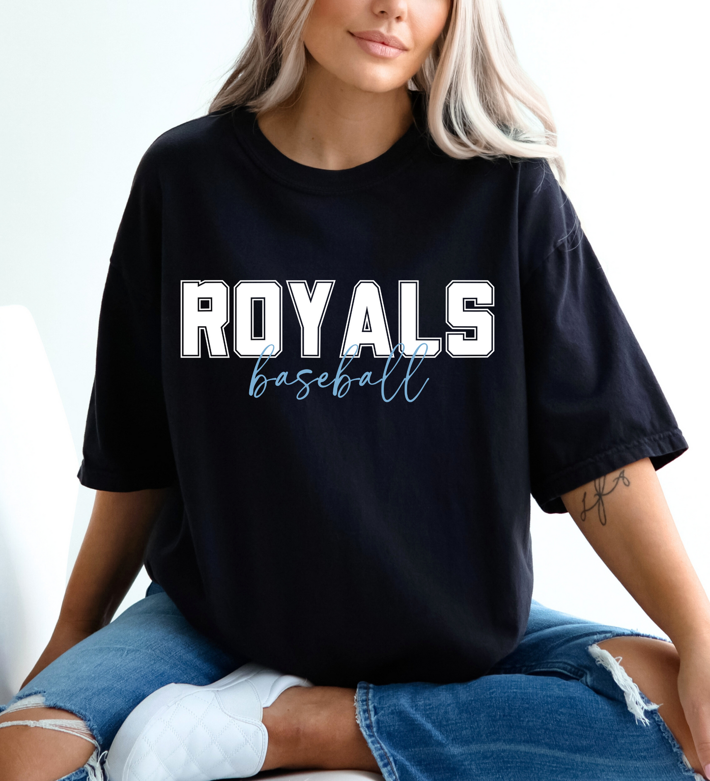 Royals Baseball University WHITE (Comfort Colors)