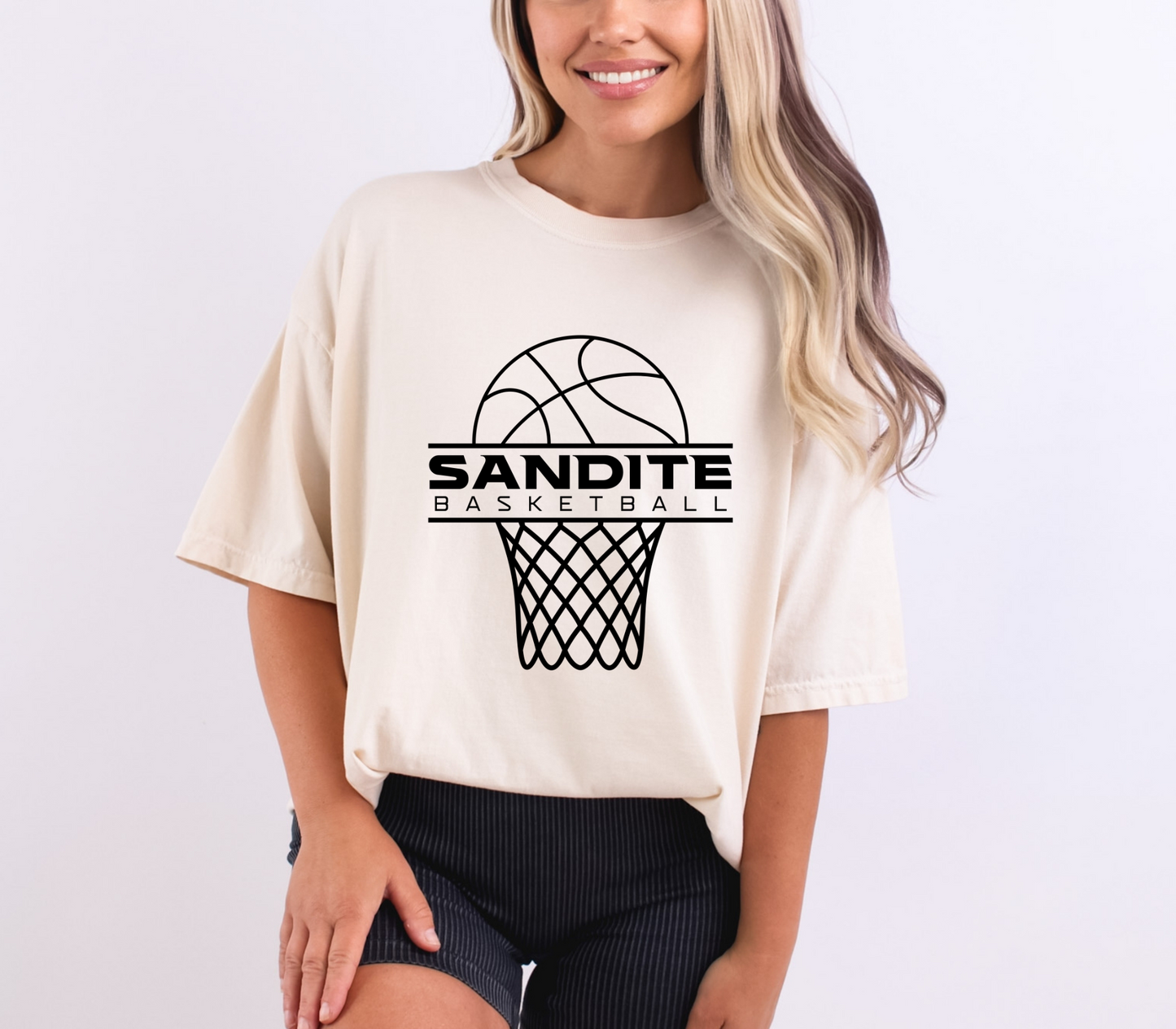 Sandite Basketball Offense BLACK (Comfort Colors)