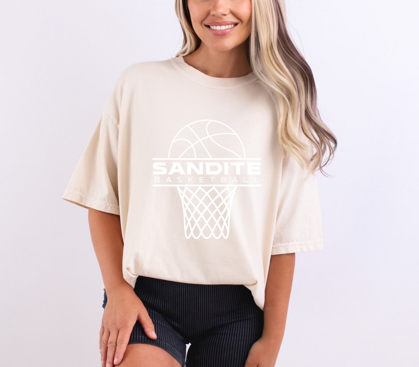 Sandite Basketball Offense WHITE (Comfort Colors)
