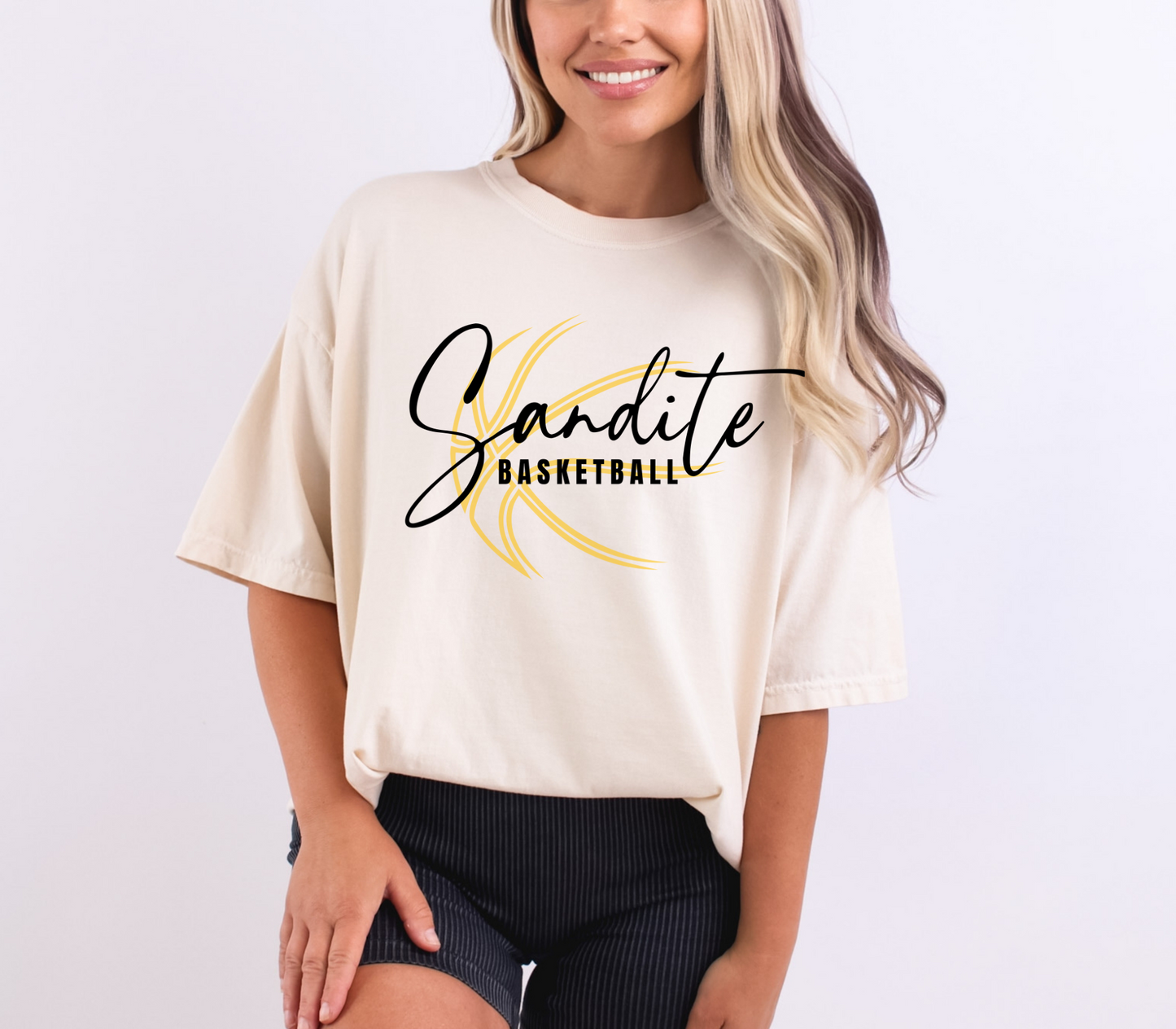Sandite Basketball Fan Girl (Comfort Colors)