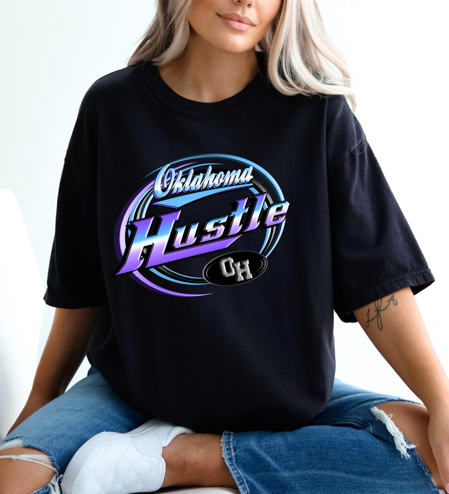 Oklahoma Hustle "dad logo" (Comfort Colors)