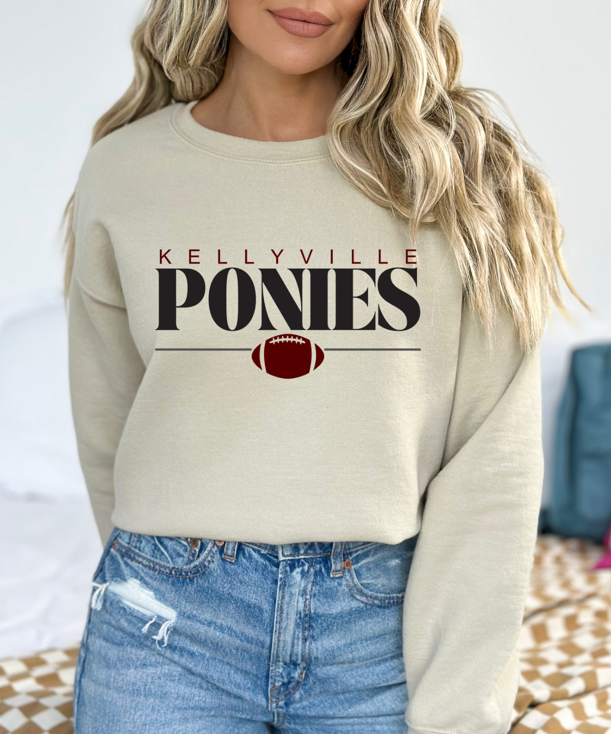 Kellyville Ponies Modern Retro Football (Gildan)