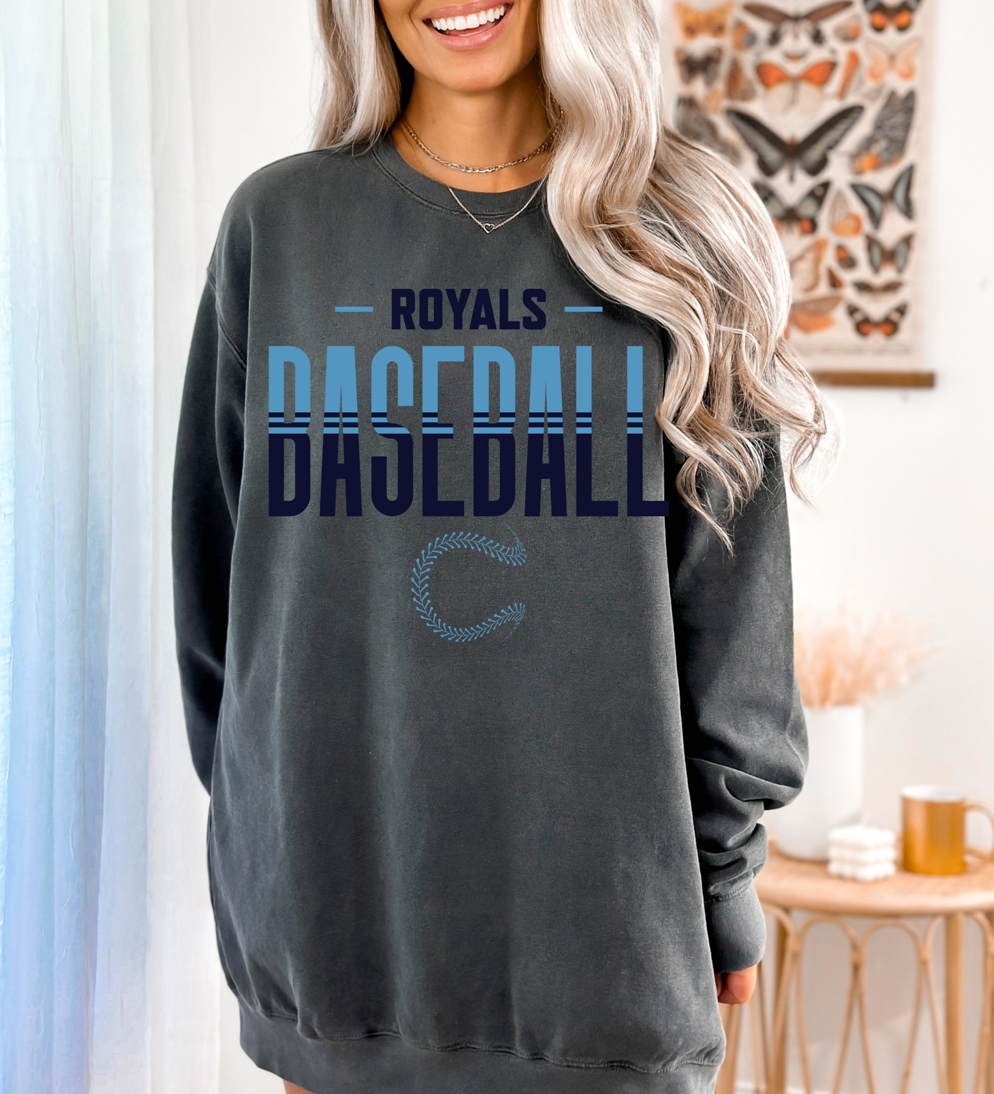 Royals Baseball Double (Comfort Colors)