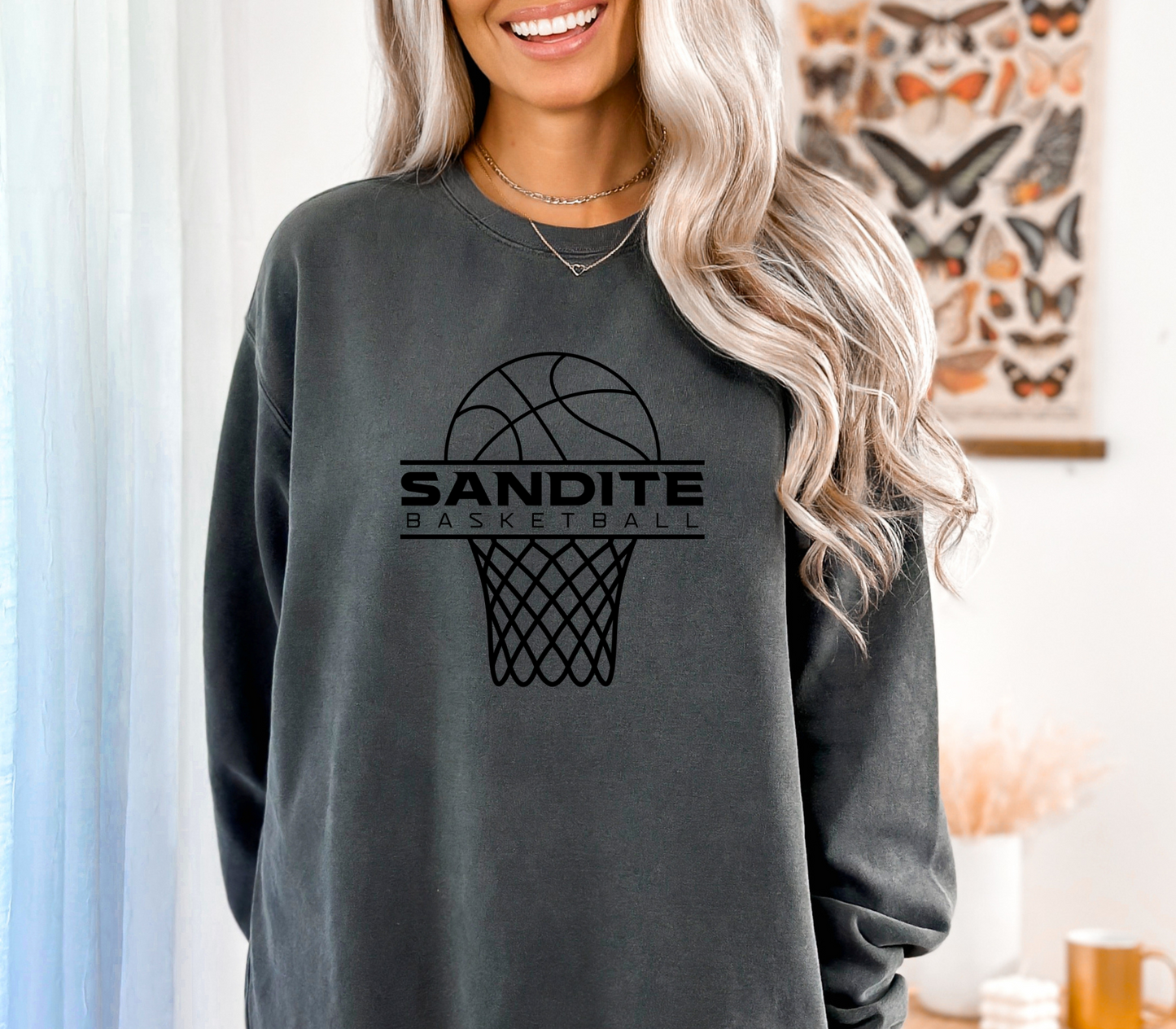 Sandite Basketball Offense BLACK (Comfort Colors)