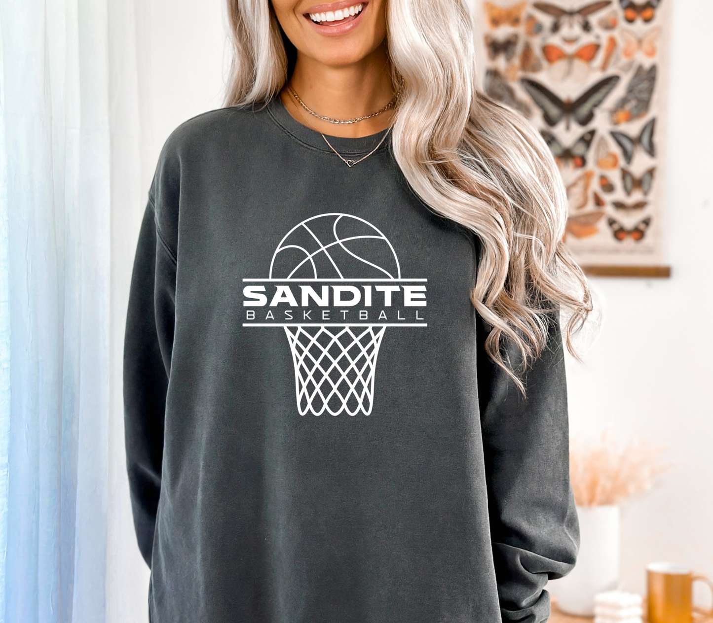 Sandite Basketball Offense WHITE (Comfort Colors)