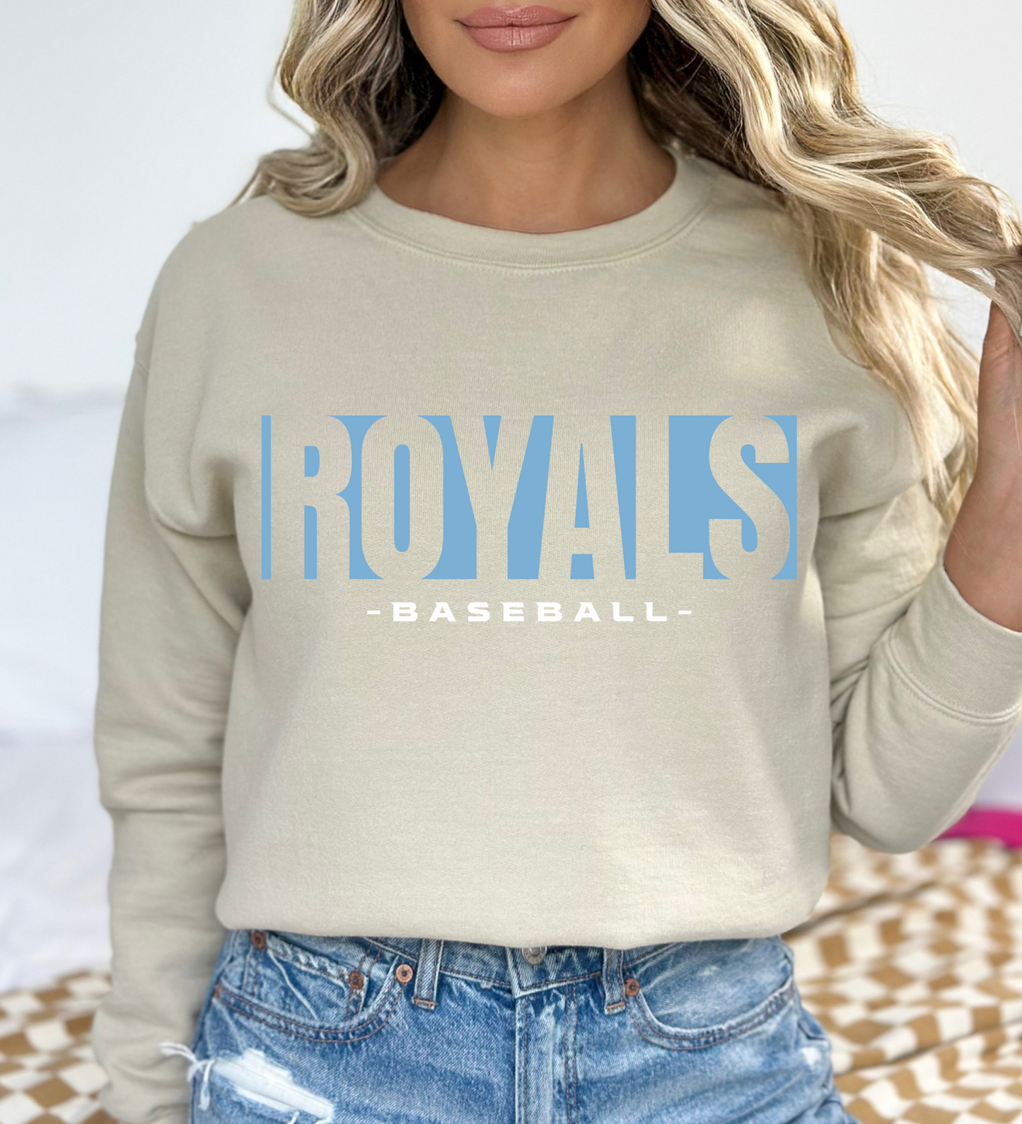 Royals Baseball Triple BLUE/WHITE (Gildan)