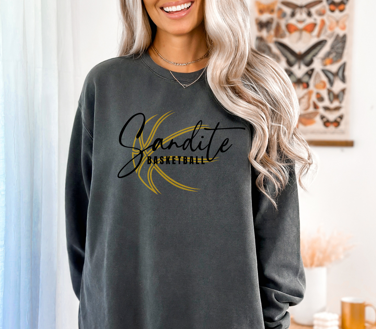Sandite Basketball Fan Girl (Comfort Colors)