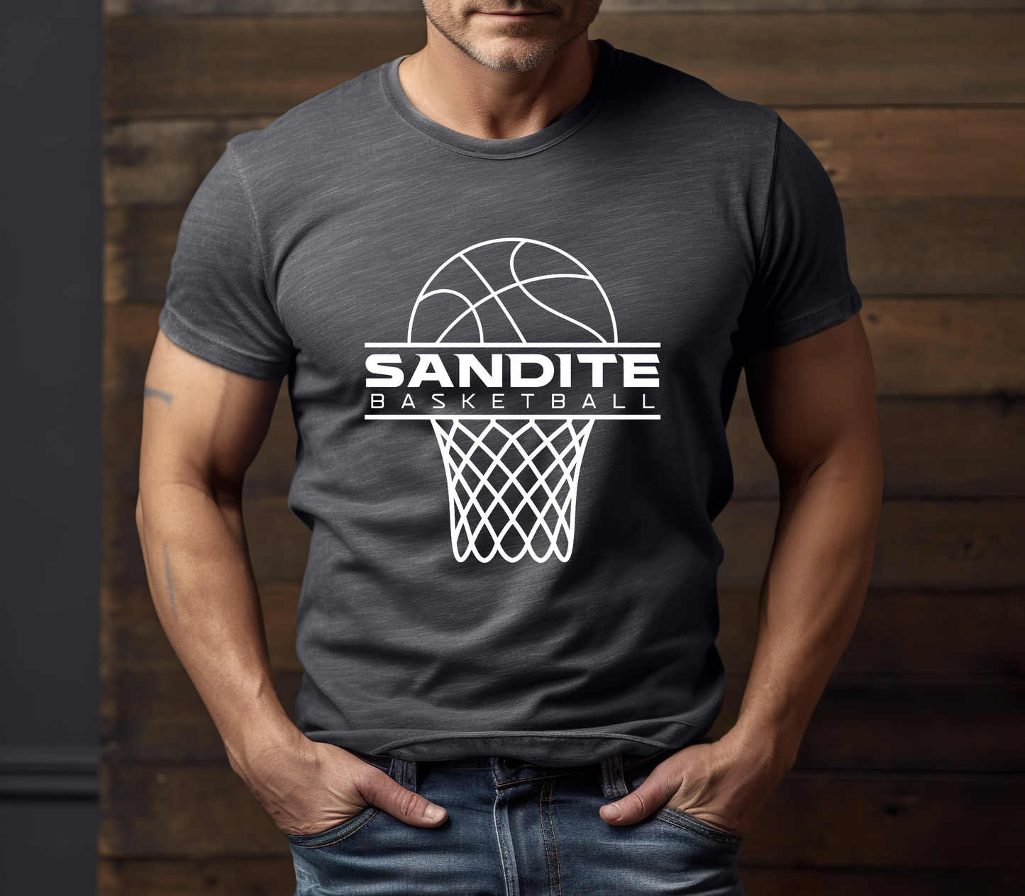 Sandite Basketball Offense WHITE (Gildan)