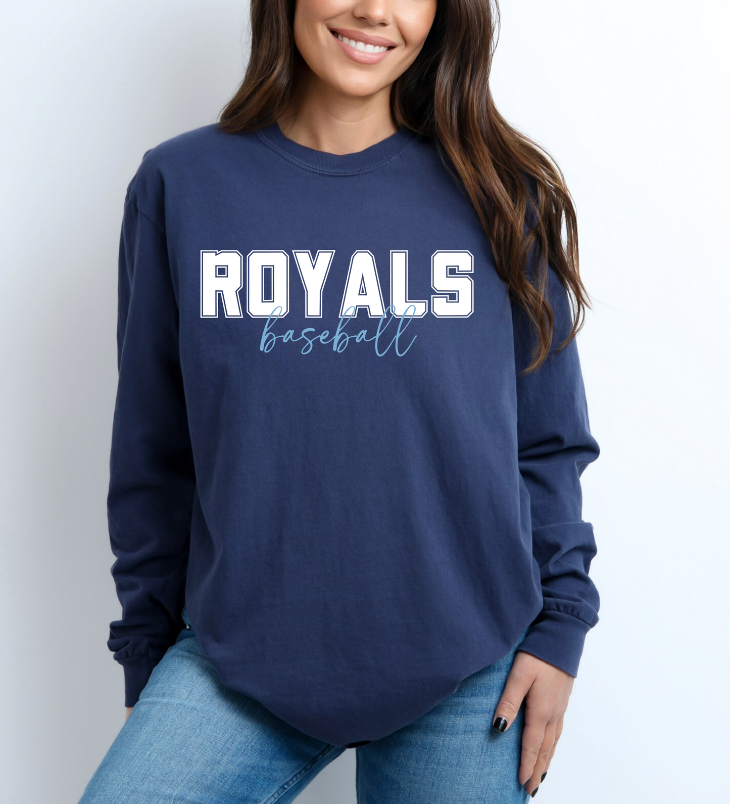 Royals Baseball University WHITE (Comfort Colors)