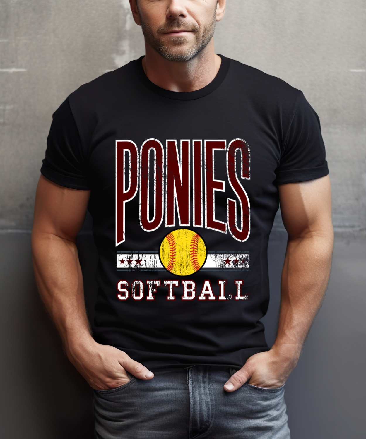 Ponies Softball All-Star (Gildan)