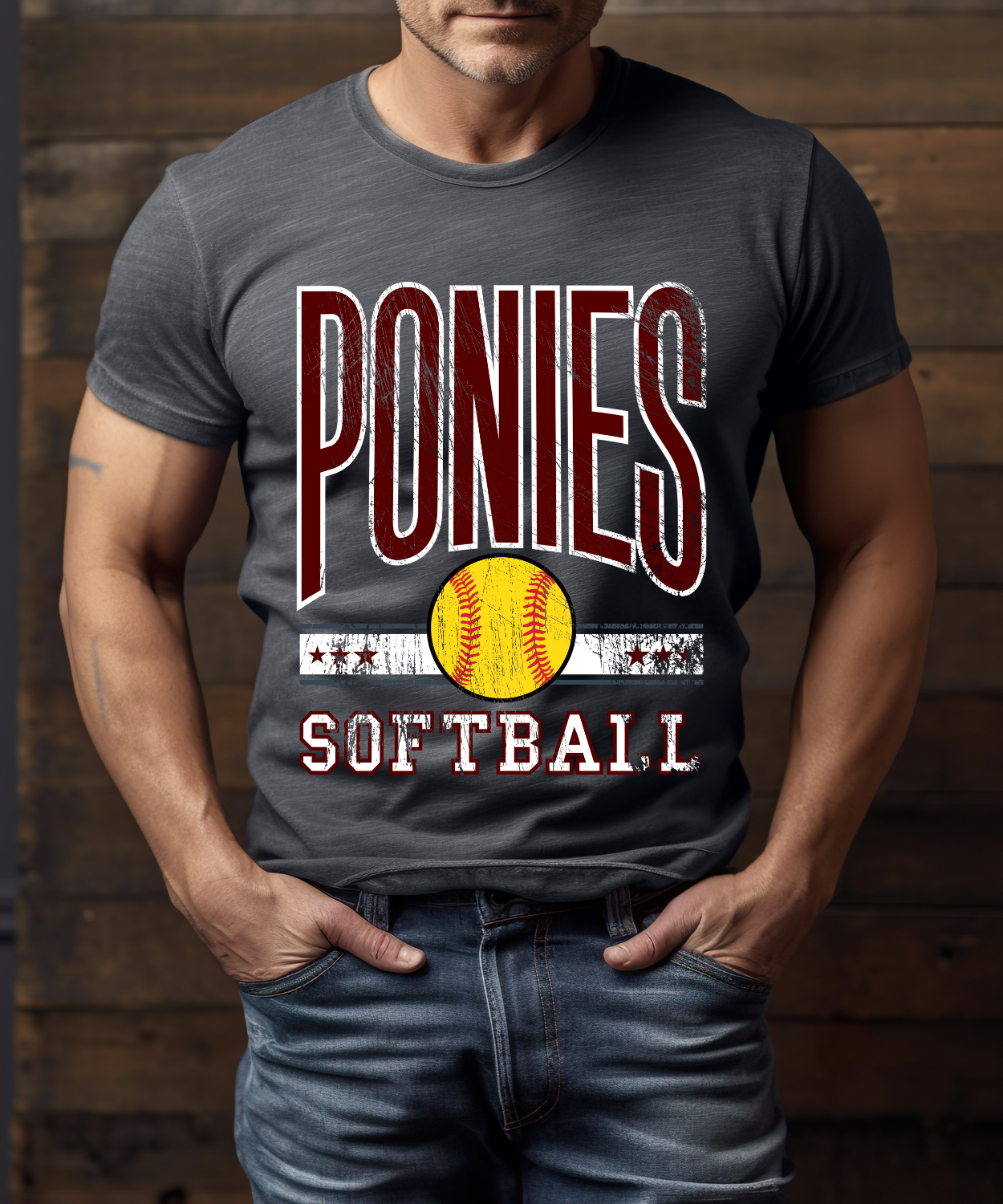 Ponies Softball All-Star (Gildan)
