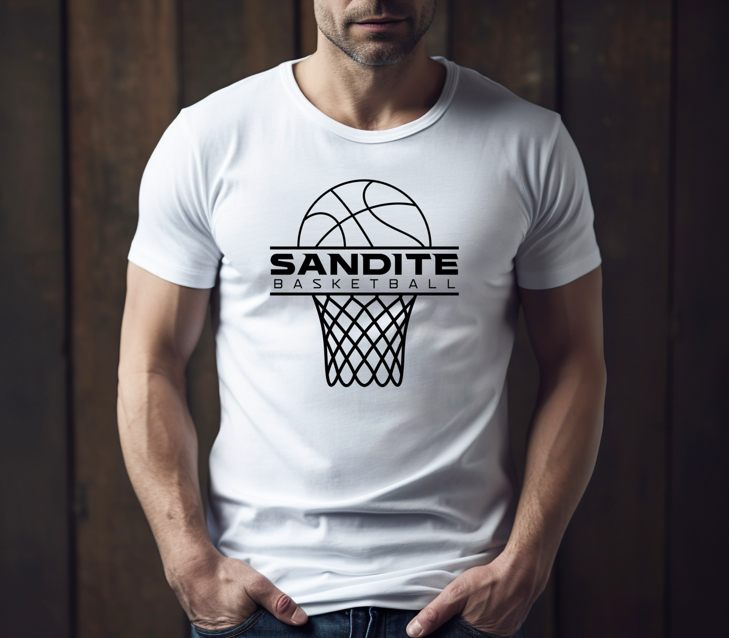 Sandite Basketball Offense BLACK (Comfort Colors)
