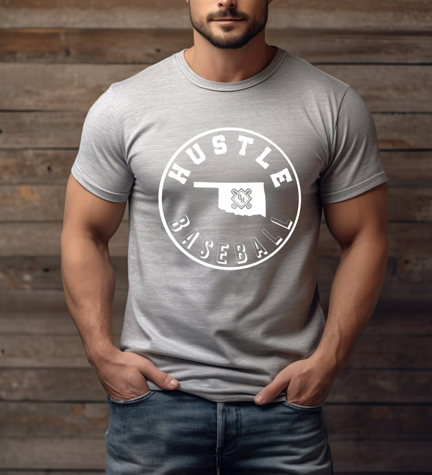 Hustle Circle Logo (Gildan)