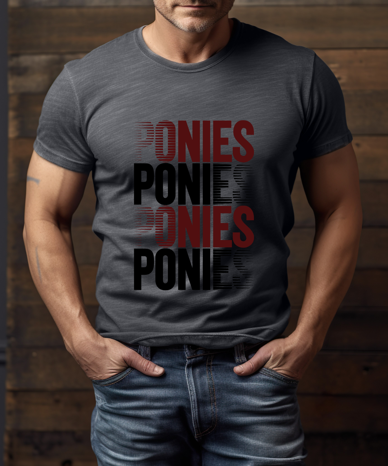 Stacked Ponies (Comfort Colors)