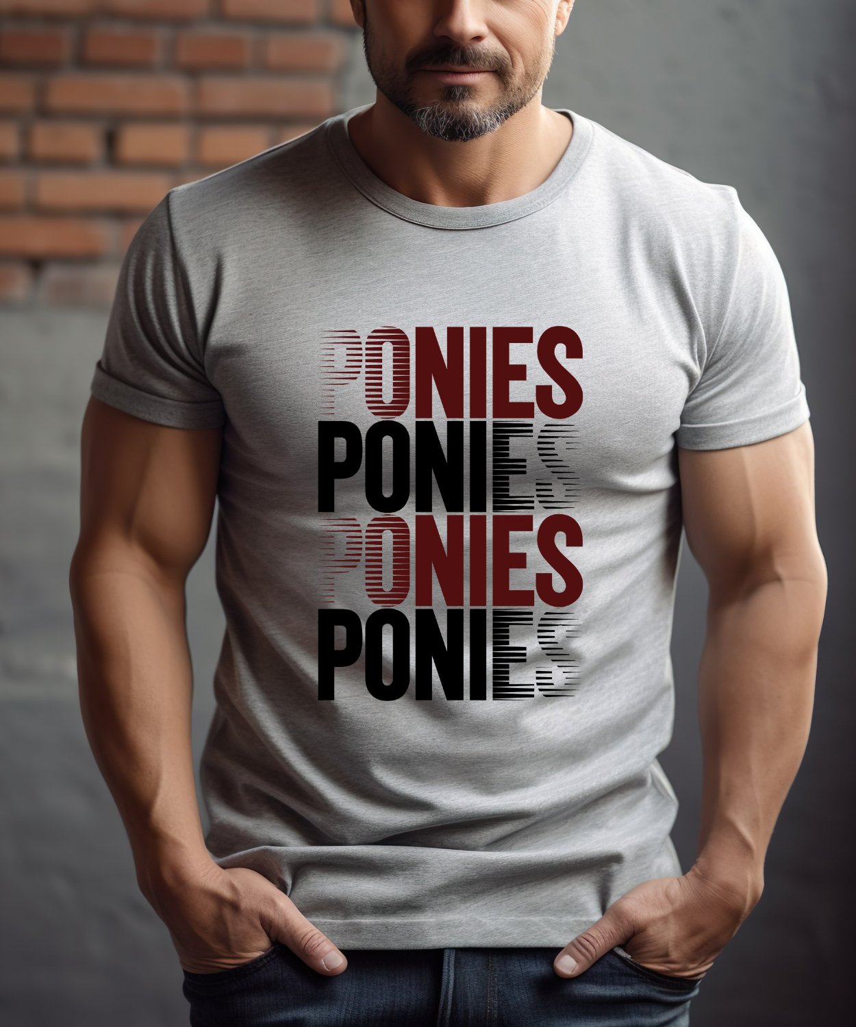 Stacked Ponies (Comfort Colors)