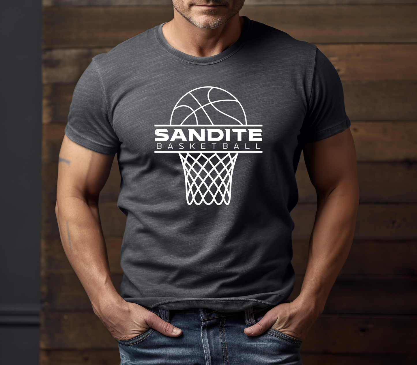 Sandite Basketball Offense WHITE (Comfort Colors)
