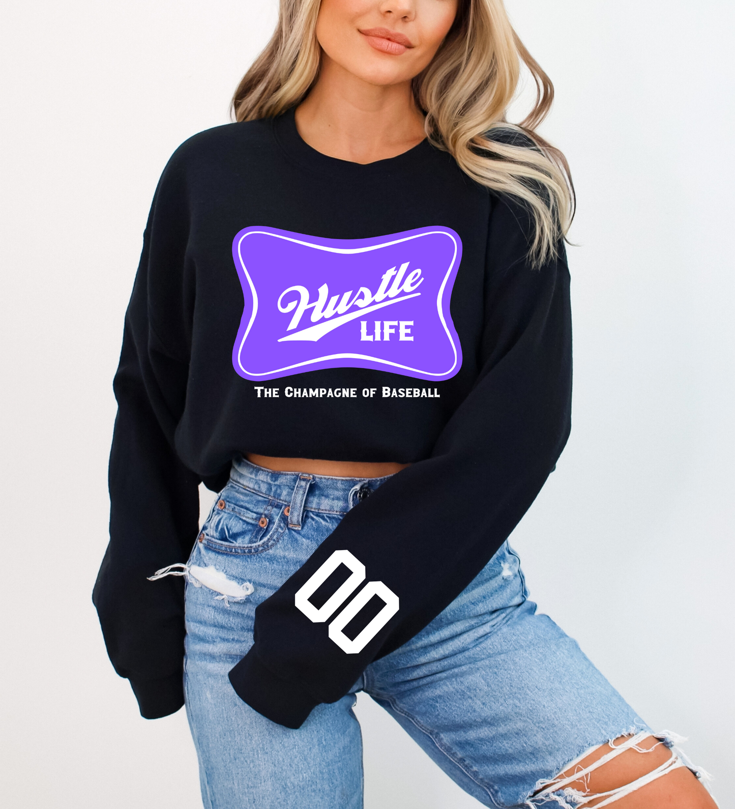 Hustle Life 'Champagne of Baseball' PURPLE (Gildan)