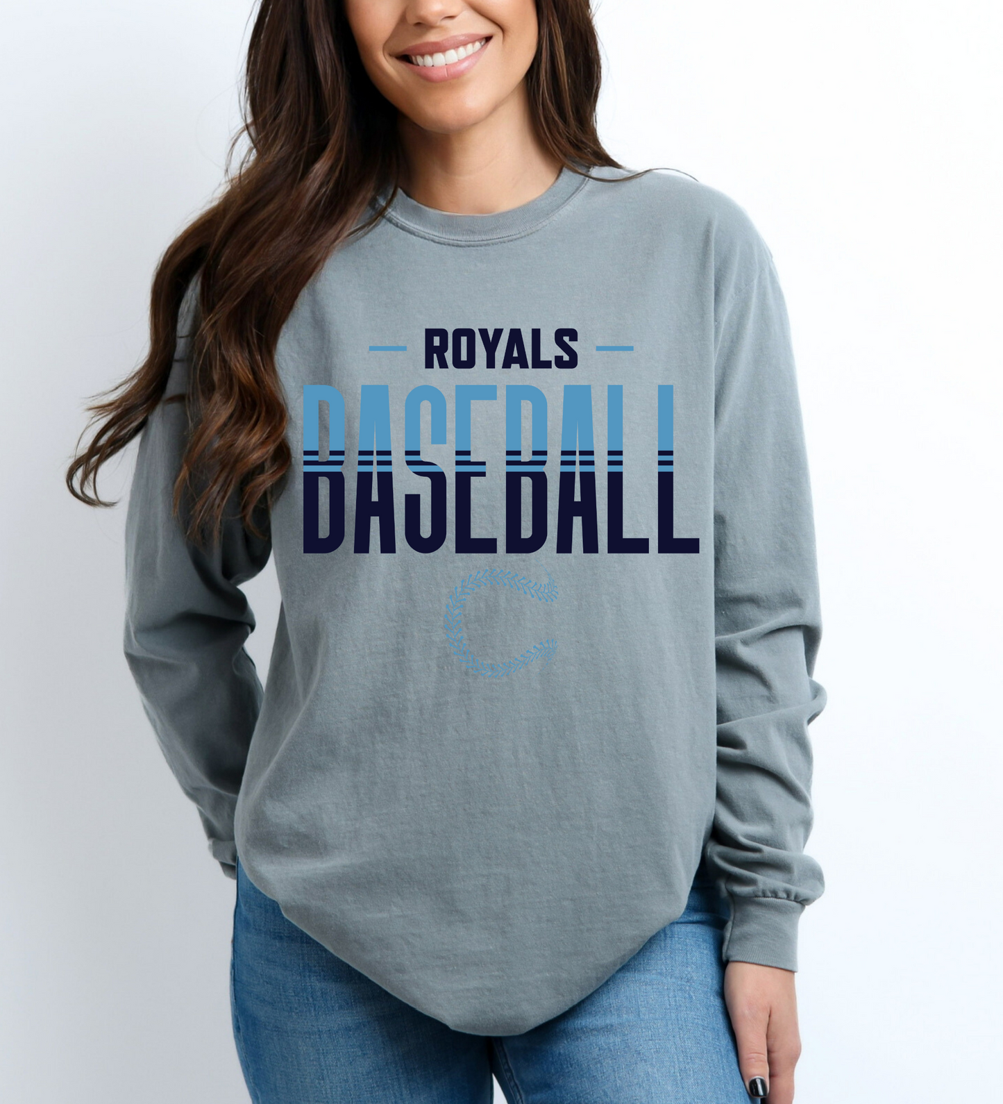 Royals Baseball Double (Comfort Colors)