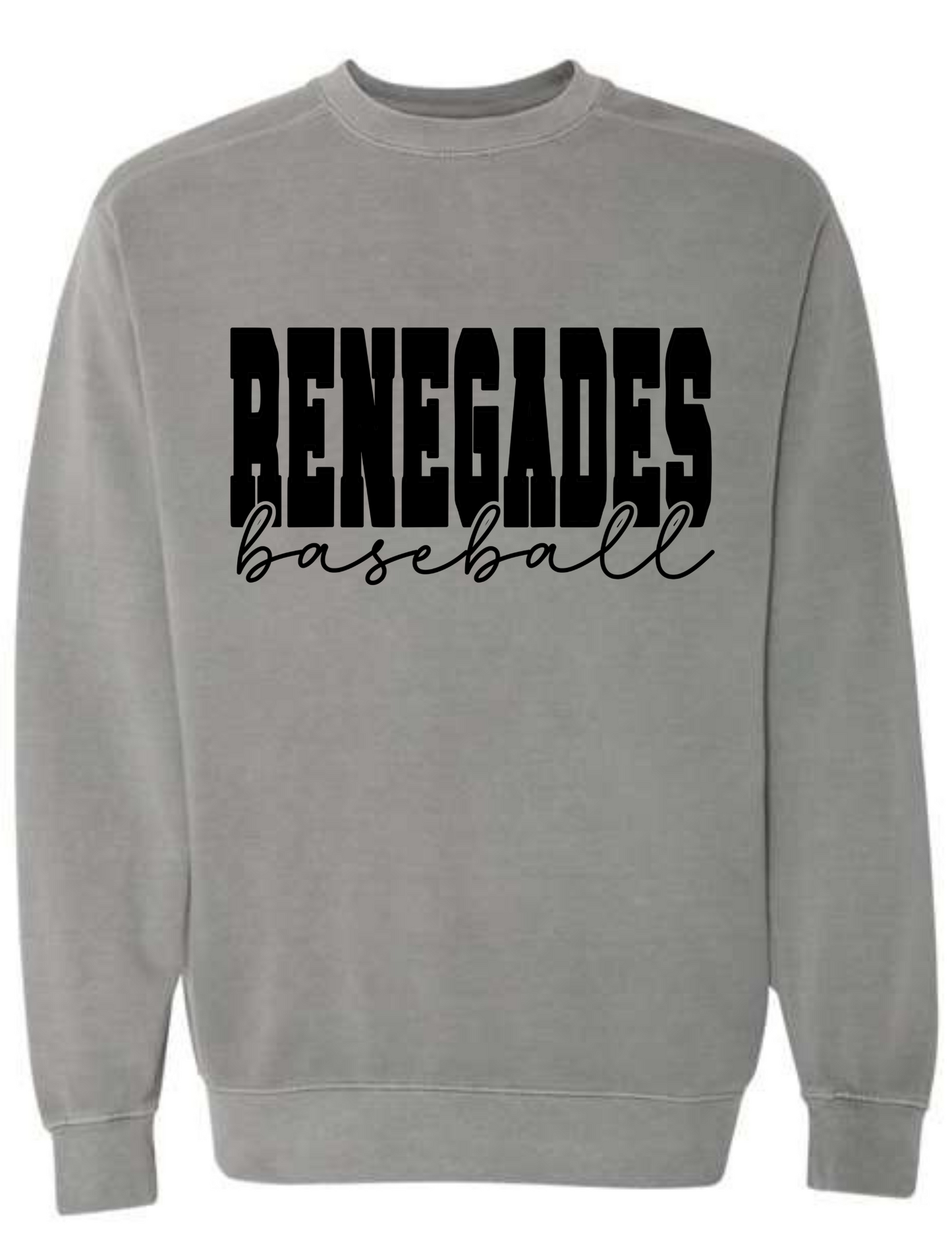 Renegades Baseball BLACK (Comfort Colors)