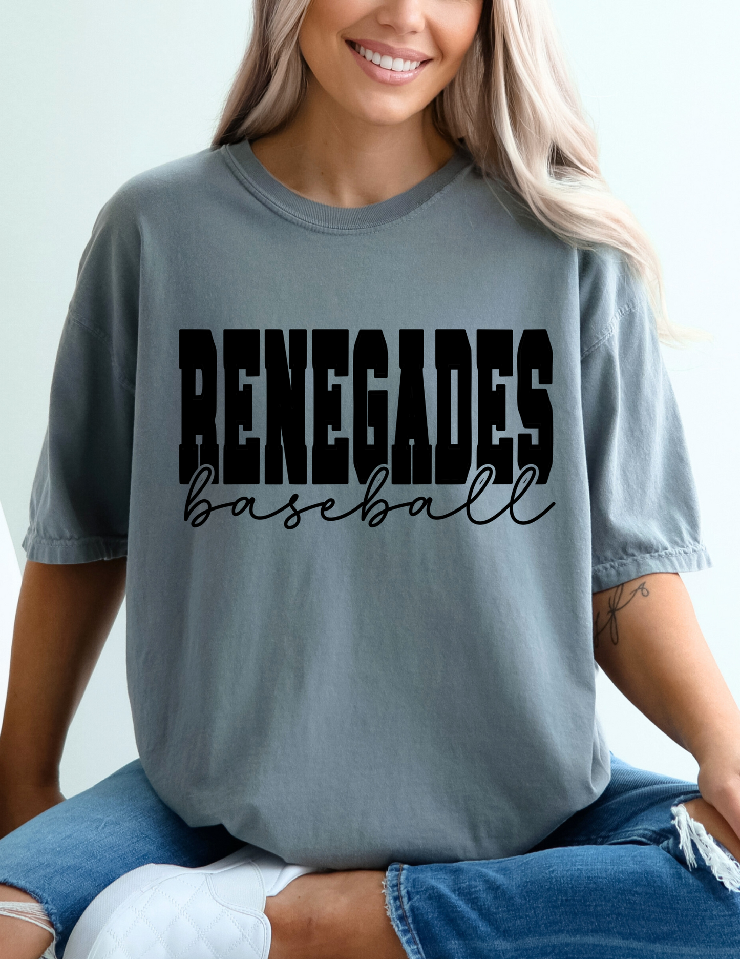 Renegades Baseball BLACK (Comfort Colors)