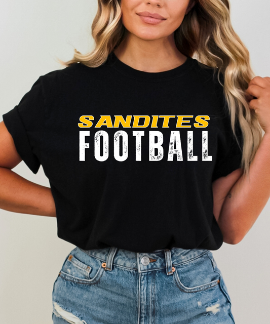 Sandite Football + Roster WHITE (Gildan)