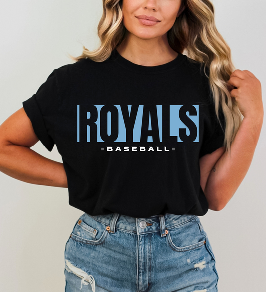 Royals Baseball Triple BLUE/WHITE (Gildan)