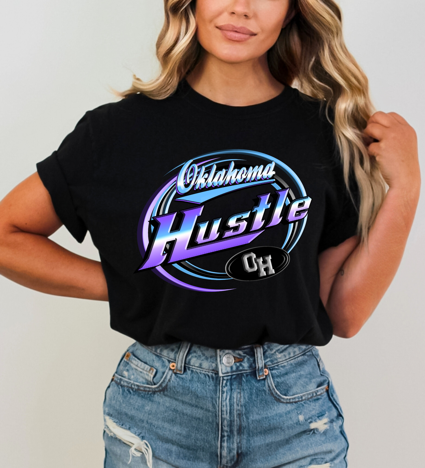 Oklahoma Hustle "dad logo" (Gildan)