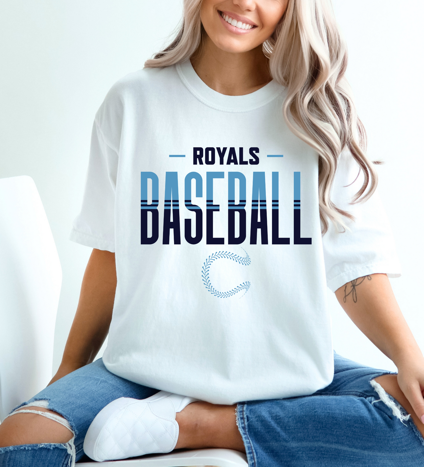 Royals Baseball Double (Comfort Colors)