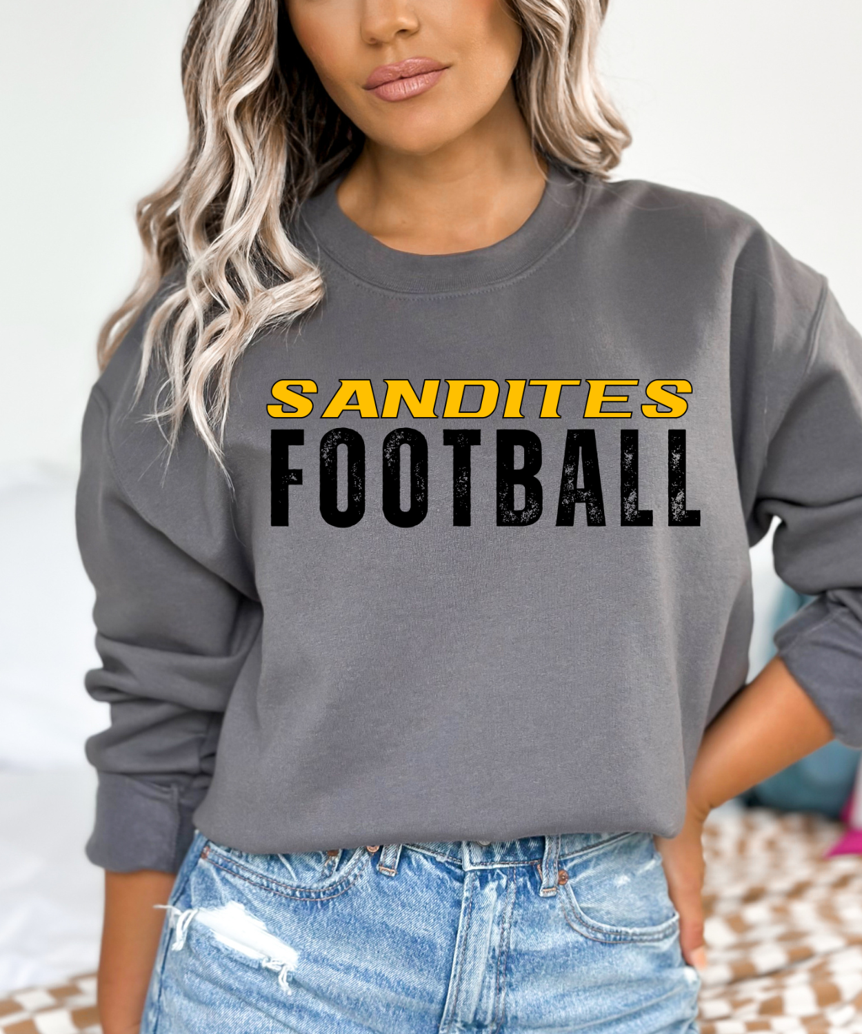 Sandite Football + Roster BLACK (Gildan)