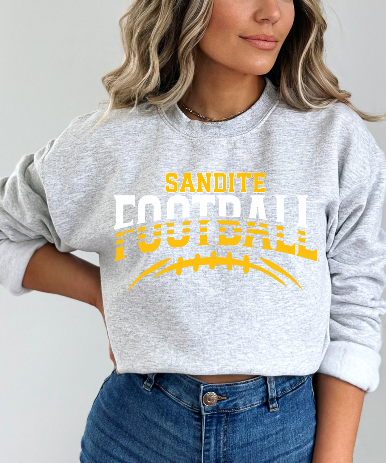 Sandite Football Hustle WHITE (Gildan)