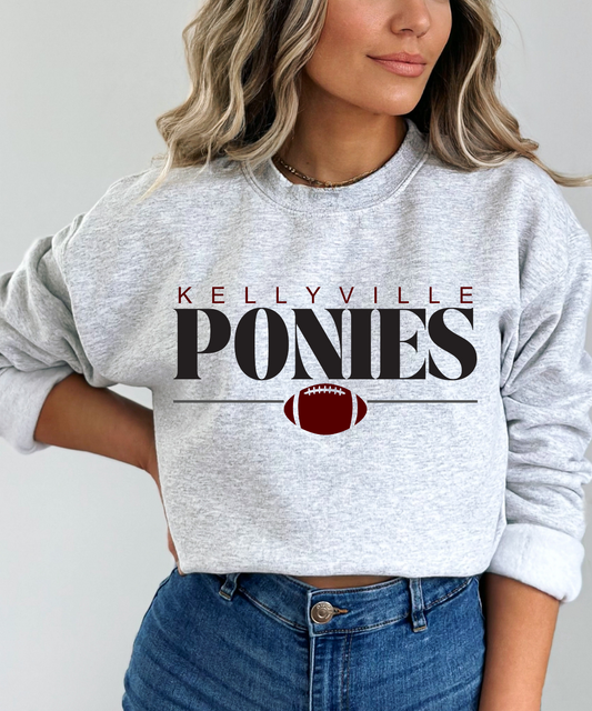 Kellyville Ponies Modern Retro Football (Gildan)