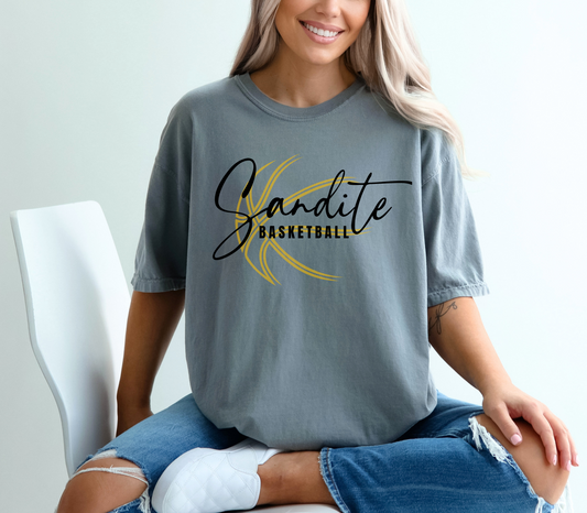 Sandite Basketball Fan Girl (Comfort Colors)