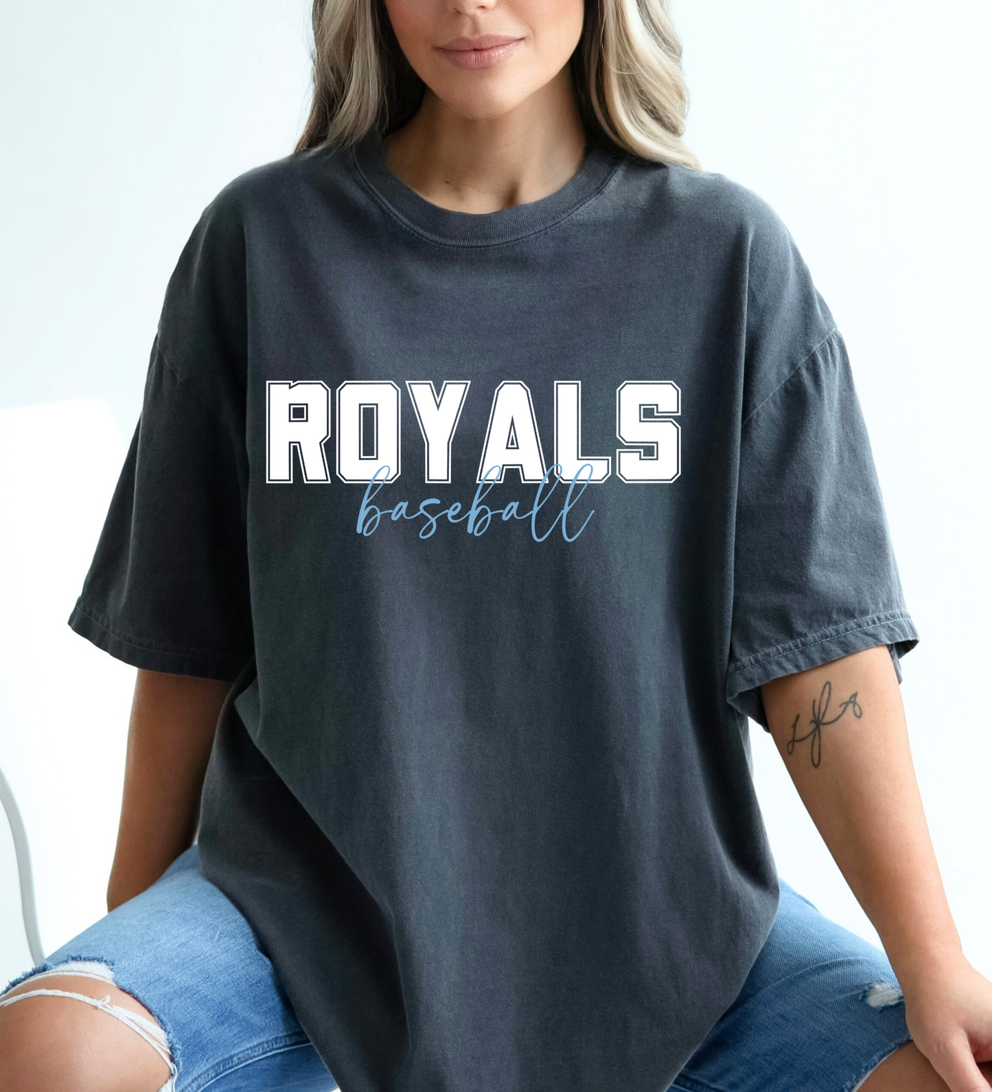 Royals Baseball University WHITE (Comfort Colors)
