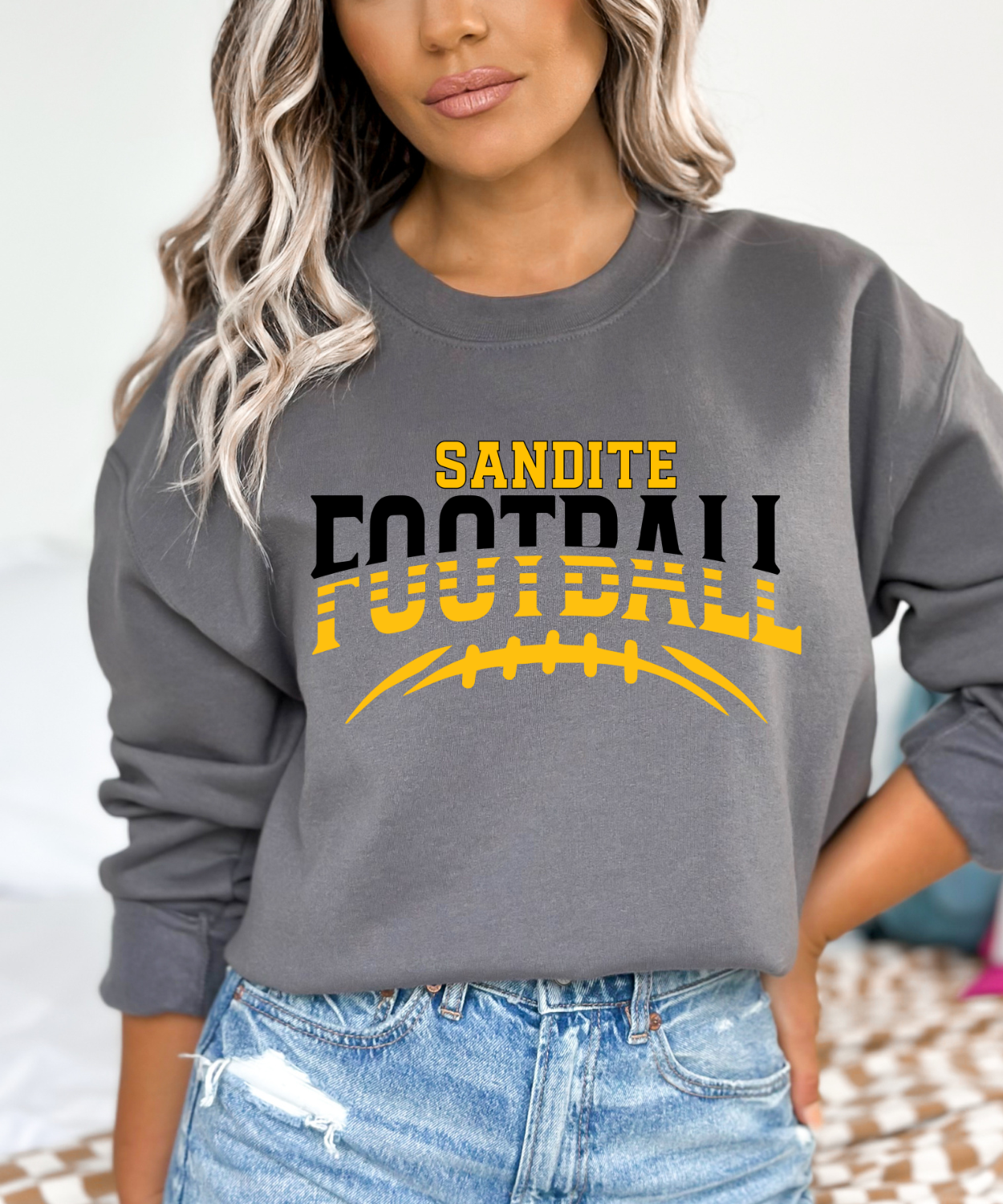 Sandite Football Hustle BLACK (Gildan)