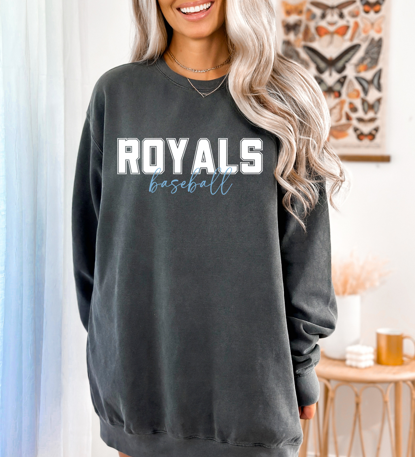 Royals Baseball University WHITE (Comfort Colors)