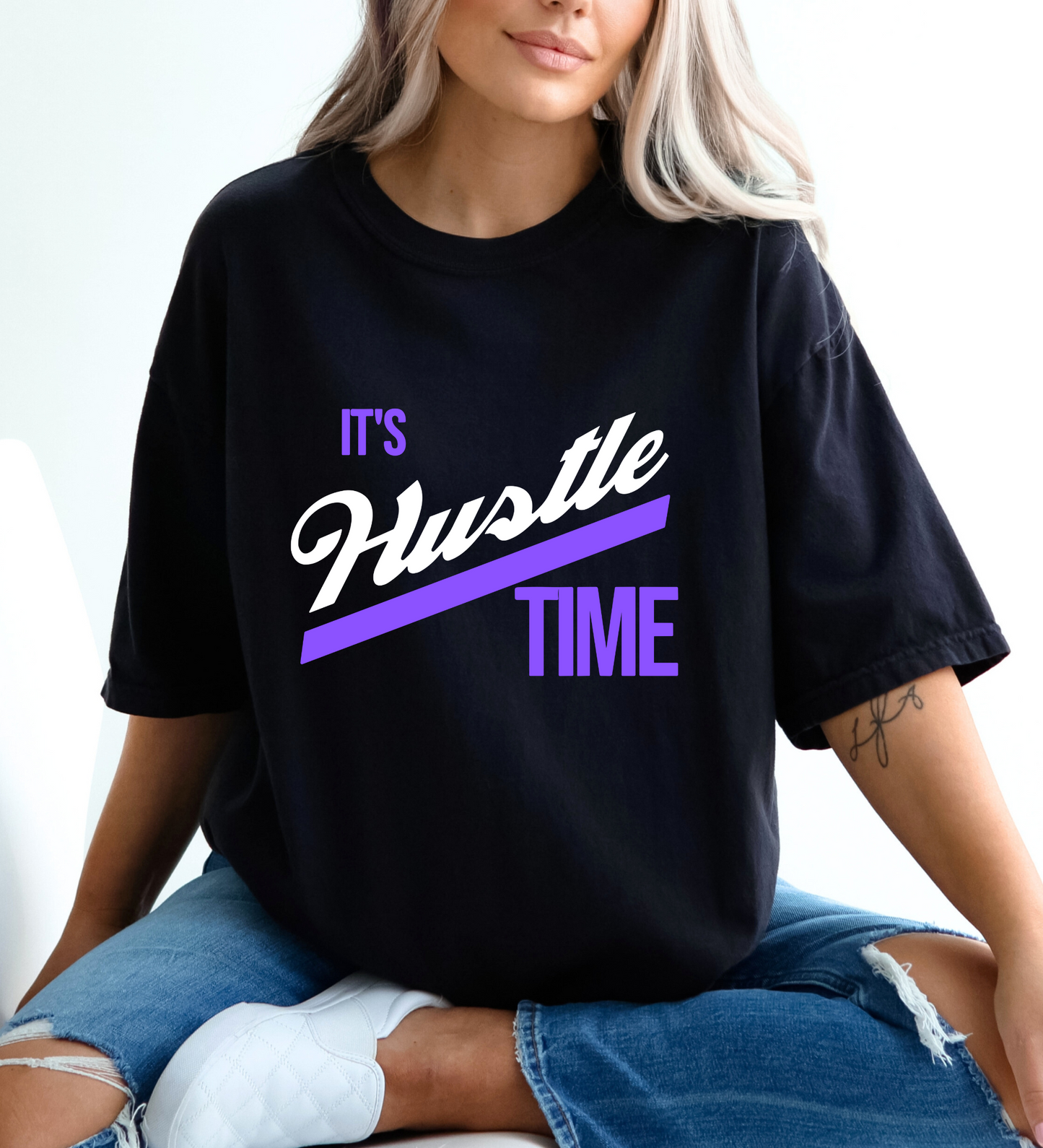 It's Hustle Time PURPLE (Comfort Colors)