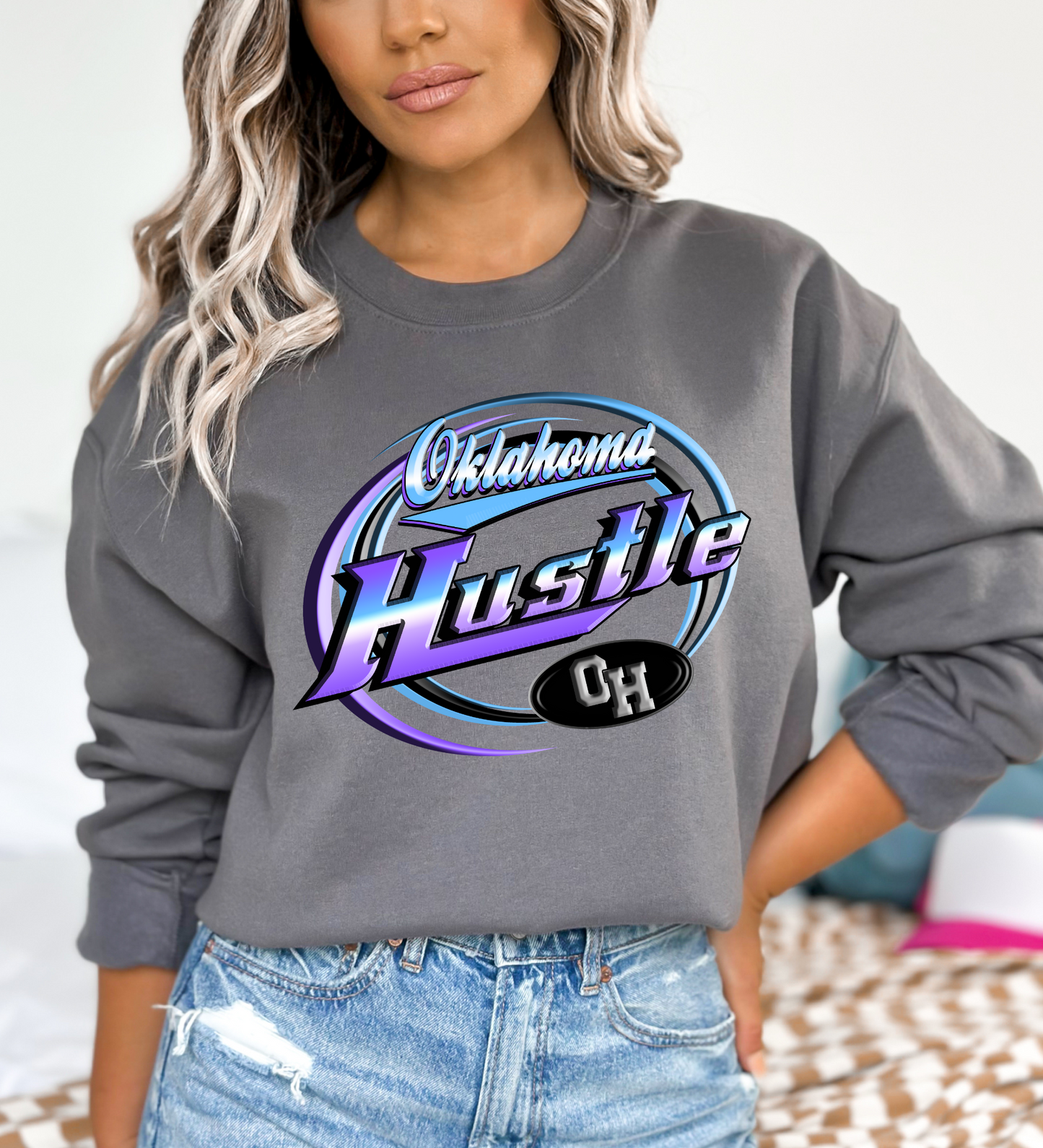 Oklahoma Hustle "dad logo" (Gildan)