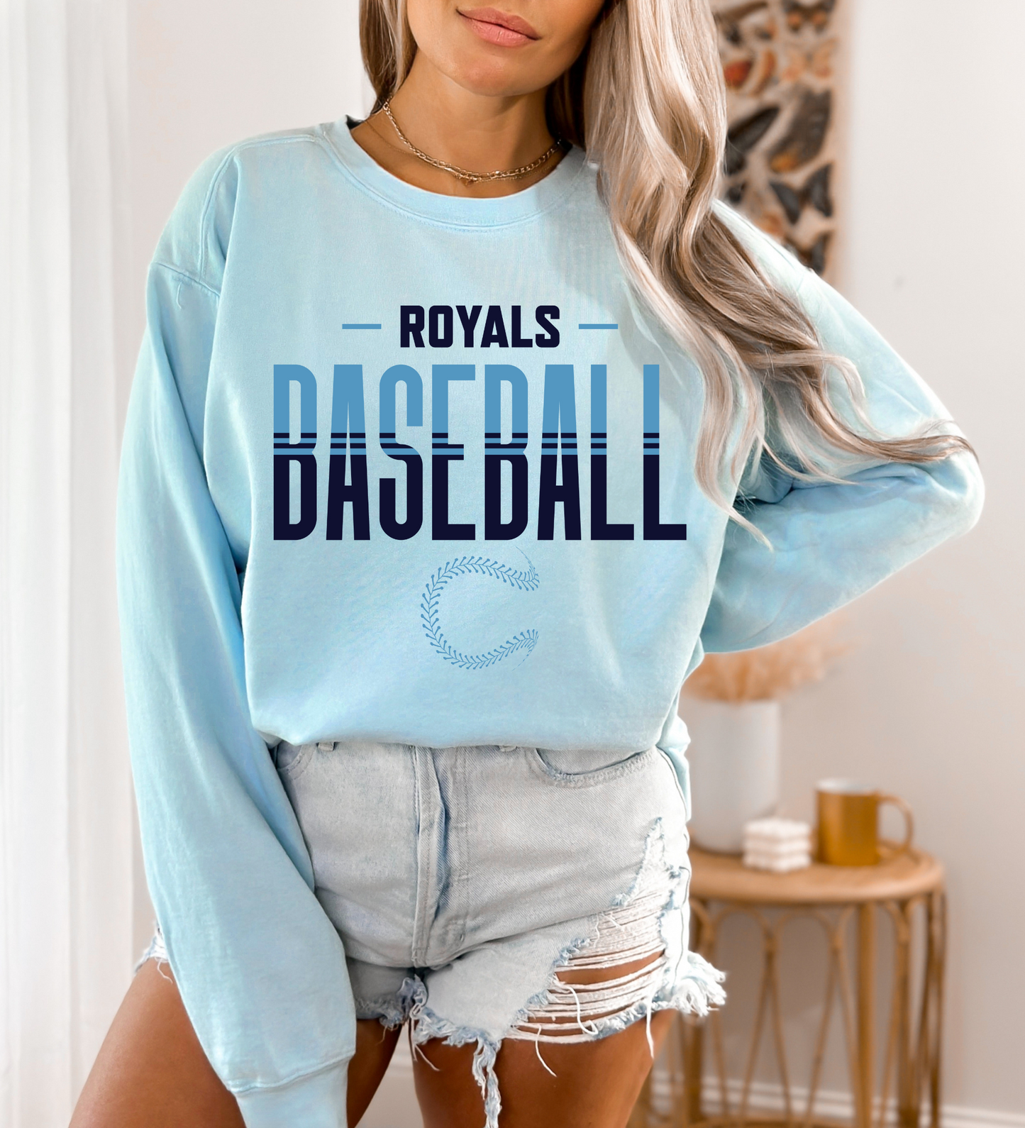Royals Baseball Double (Comfort Colors)