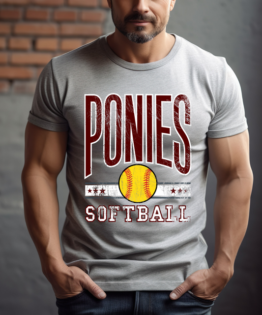 Ponies Softball All-Star (Gildan)
