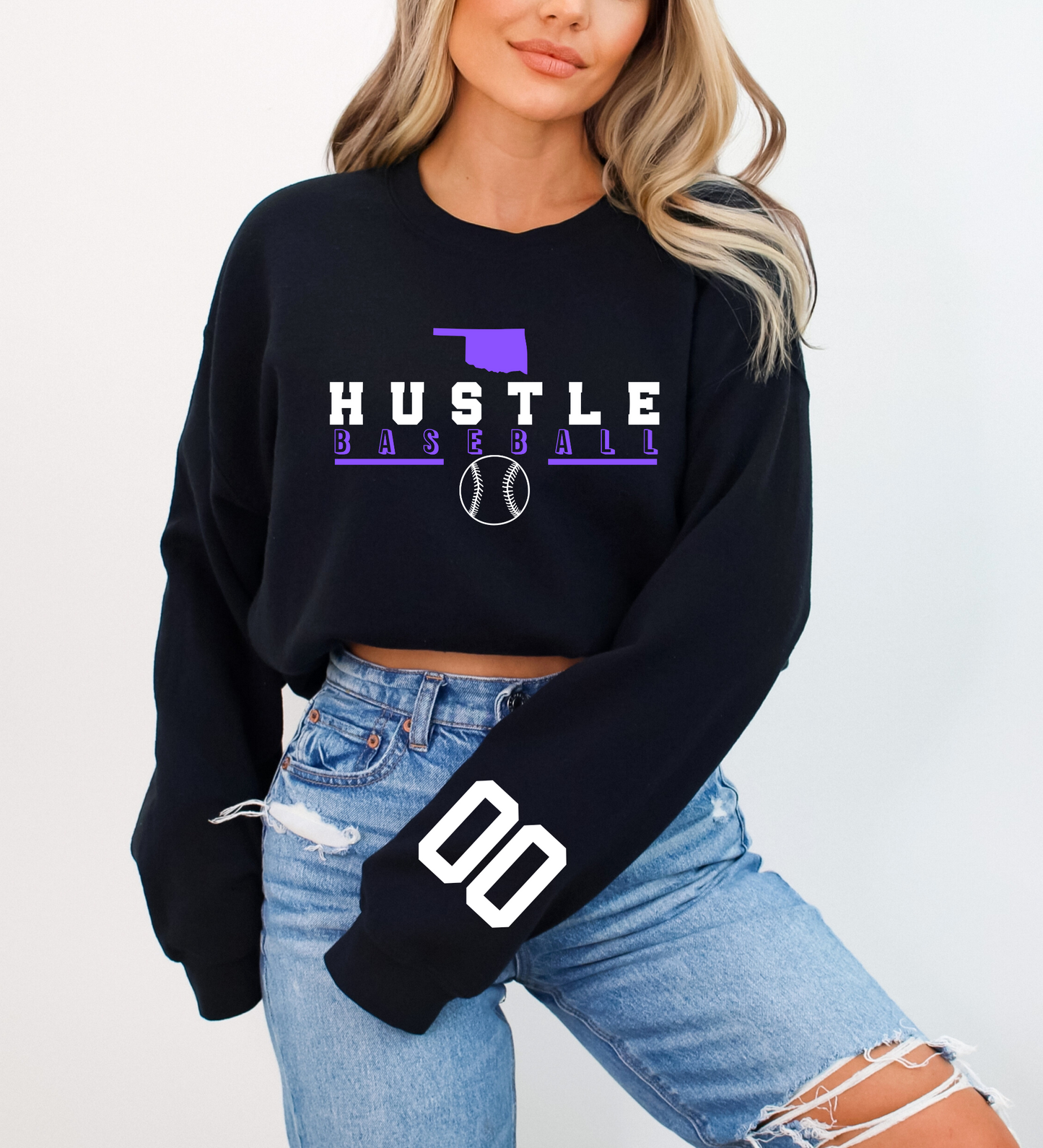 OK Hustle Baseball PURPLE (Gildan)