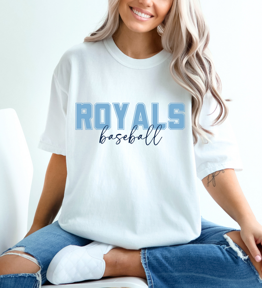 Royals Baseball University BLUE (Comfort Colors)