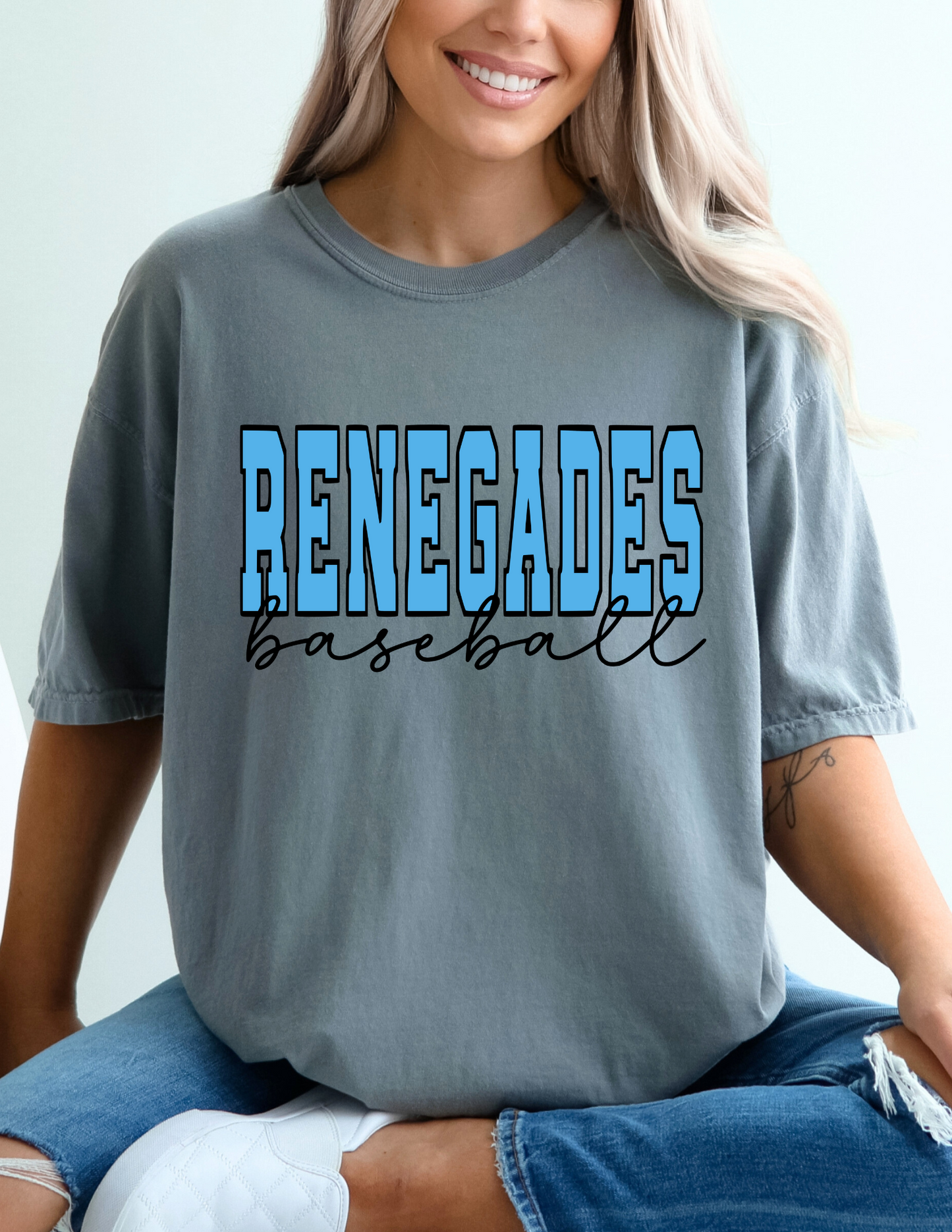 Renegades Baseball BLUE (Comfort Colors)