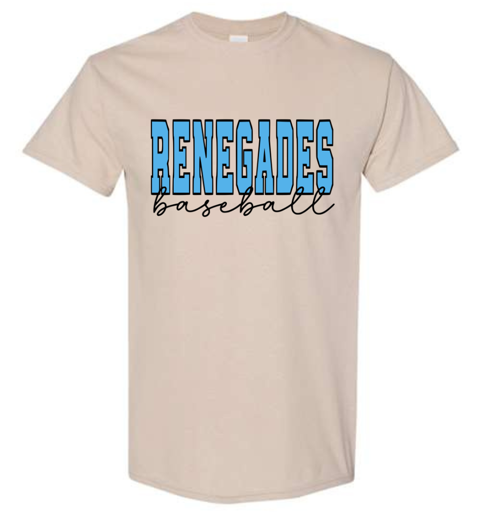 Renegades Baseball BLUE (Gildan)